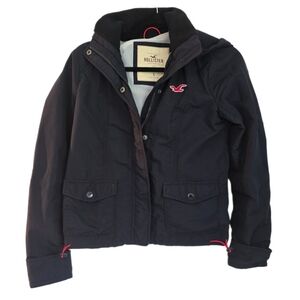 JUNIORS * HOLLISTER *‎ FLEECE-LINED HOODED JACKET ~ S
